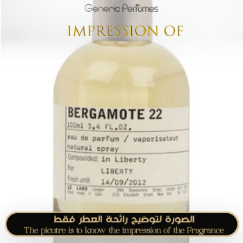 Inspired Le Labo - Bergamote 22 for Unisex