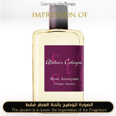 Inspired Atelier Cologne - Rose Anonyme for Unisex Inspired Atelier Cologne - Rose Anonyme for Unisex
