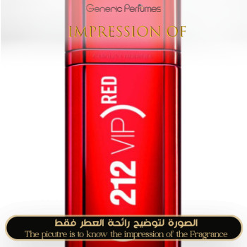 Inspired Carolina Herrera - 212 VIP Black Red for Women