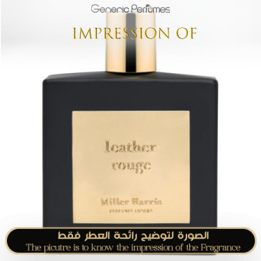 Inspired Miller Harris - Leather Rouge for Unisex A+