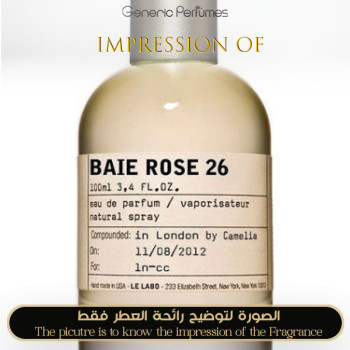 Inspired Le Labo - Baie Rose 26 for Unisex