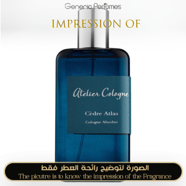 Inspired Atelier Cologne - Cedre Atlas for Unisex - A+ Inspired Atelier Cologne - Cedre Atlas for Unisex - A+