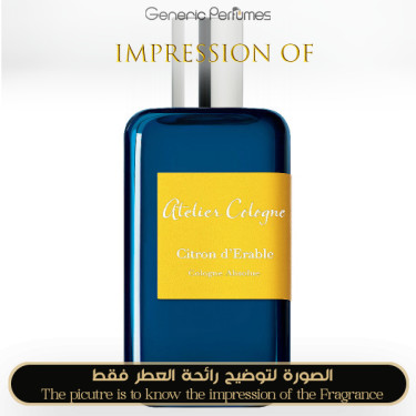 Inspired Atelier Cologne - Citron d Erable for Unisex - A+ Inspired Atelier Cologne - Citron d Erable for Unisex - A+