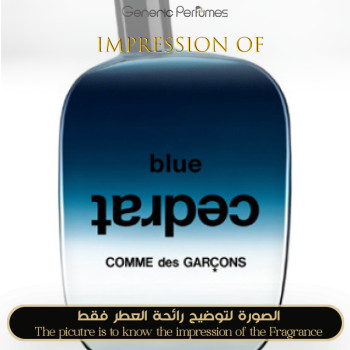 Inspired Comme des Garcons - Blue Cedrat for Unisex - A+