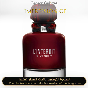 Inspired Givenchy - L Interdit Rouge Women A+