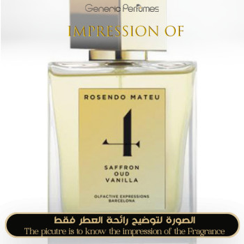 Inspired Rosendo Mateu Olfactive Expressions - N 4 Saffron Oud Vanilla for Unisex A+