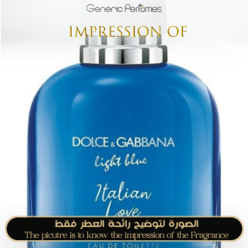 Inspired Dolce & Gabbana - Light Blue Italian Love EDT for Man - A+
