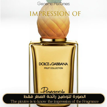 Inspired Dolce & Gabbana - Pineapple for Unisex - A+ Inspired Dolce & Gabbana - Pineapple for Unisex - A+