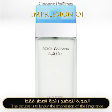 Inspired Dolce & Gabbana - Light Blue for Women A+ Inspired Dolce & Gabbana - Light Blue for Women A+
