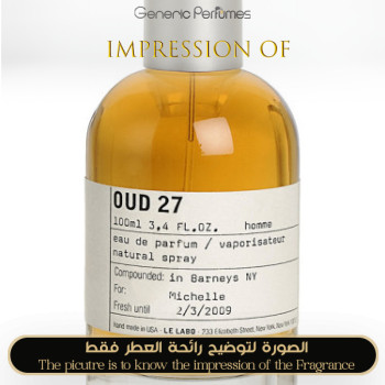 Inspired Le Labo - Oud 27 for Unisex A++