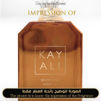 Inspired Kayali - Invite Only Amber 23 for Unisex - A+