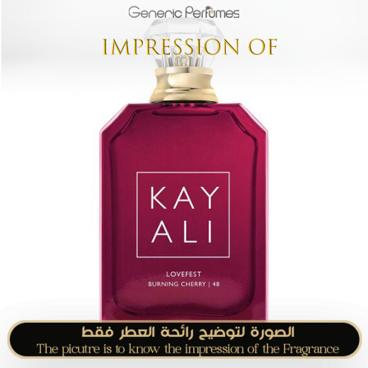 Inspired Kayali - Lovefest Burning Cherry 48 for Unisex Inspired Kayali - Lovefest Burning Cherry 48 for Unisex