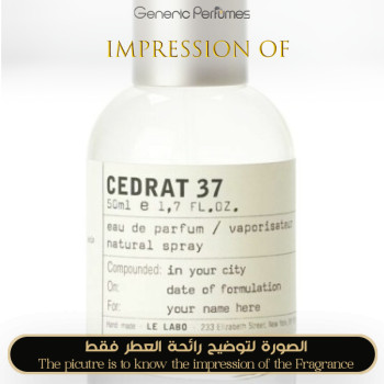 Inspired Le Labo - Cedrat 37 Berlin for Unisex A++