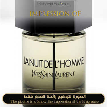 Inspired Yves Saint Laurent - Nuit homme Eau Électrique for Man Inspired Yves Saint Laurent - Nuit homme Eau Électrique for Man