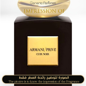 Inspired Giorgio Armani - Prive Cuir Noir for Unisex