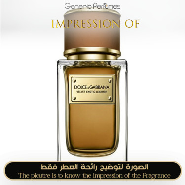 Inspired Dolce & Gabbana - Velvet Exotic Leather for Unisex Inspired Dolce & Gabbana - Velvet Exotic Leather for Unisex