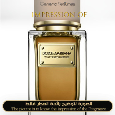 Inspired Dolce & Gabbana - Velvet Exotic Leather for Unisex Inspired Dolce & Gabbana - Velvet Exotic Leather for Unisex