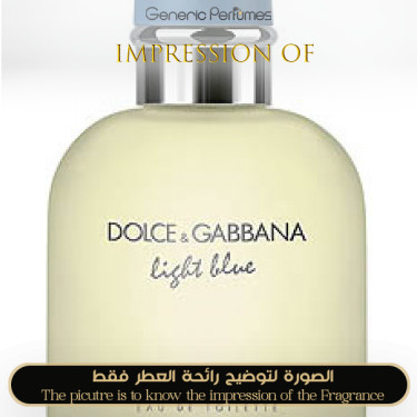 Inspired Dolce & Gabbana - Light Blue Pour Homme for Man Inspired Dolce & Gabbana - Light Blue Pour Homme for Man