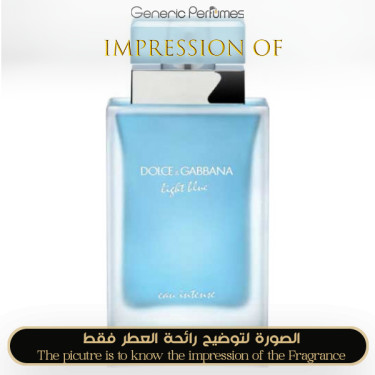 Inspired Dolce & Gabbana - Light Blue Eau Intense for Women Inspired Dolce & Gabbana - Light Blue Eau Intense for Women