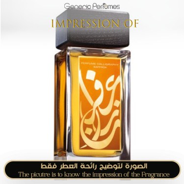 Inspired Aramis - Calligraphy Saffron for Unisex