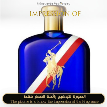 Inspired Polo Red White & Blue Men