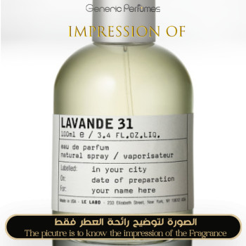 Inspired Le Labo - Lavande 31 for Unisex