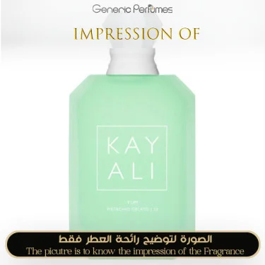 Inspired by Kayali Yum Pistachio Gelato 33 perfume oil by Generic Perfumes