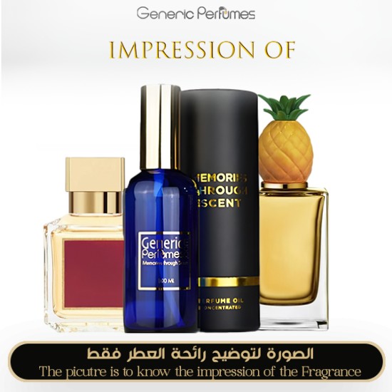 Inspired Twist Baccarat Rouge 540 & Pineapple for Unisex