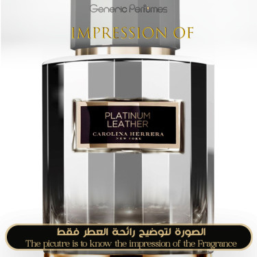 Inspired Carolina Herrera - Platinum Leather C H for Unisex Inspired Carolina Herrera - Platinum Leather C H for Unisex