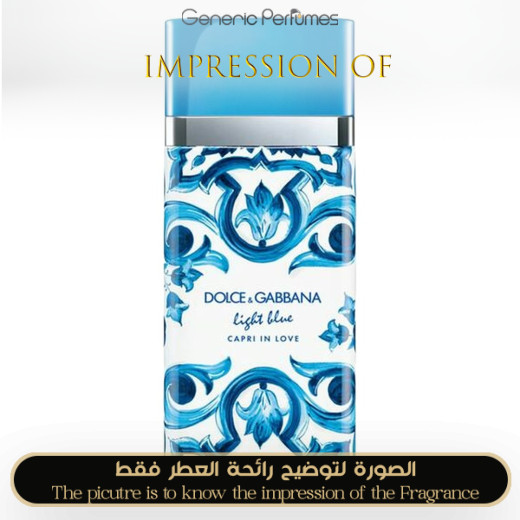 Inspired Dolce & Gabbana - Light Blue Capri In Love EDP for Women A+ Inspired Dolce & Gabbana - Light Blue Capri In Love EDP for Women A+