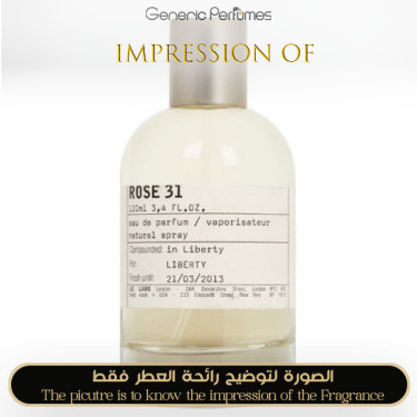 Inspired Le Labo - Rose 31 - A+