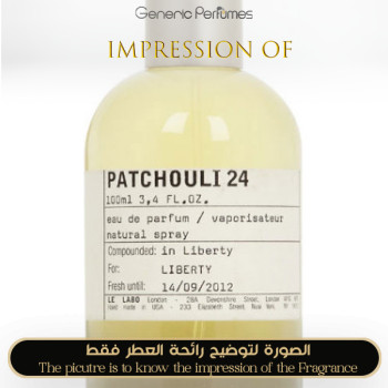 Inspired Le Labo - Patchouli 24 for Unisex