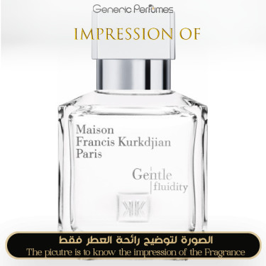 Inspired Maison Francis Kurkdjian - Gentle Fluidity Silver for Unisex Inspired Maison Francis Kurkdjian - Gentle Fluidity Silver for Unisex