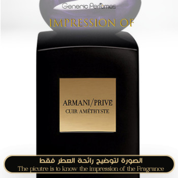 Inspired Giorgio Armani - Prive Cuir Amethyste for Unisex