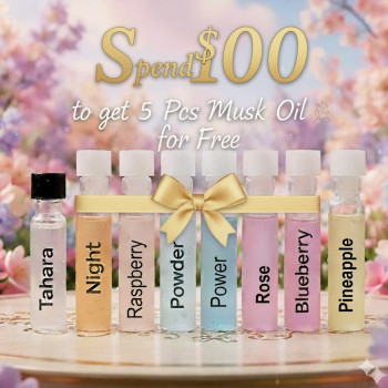 Spend $100 to get 5 Pcs Musk Oil