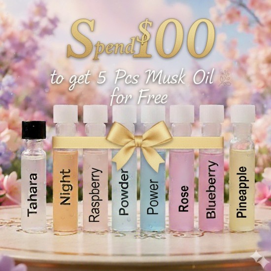 Inspired Spend $100 to get 5 Pcs Musk Oil