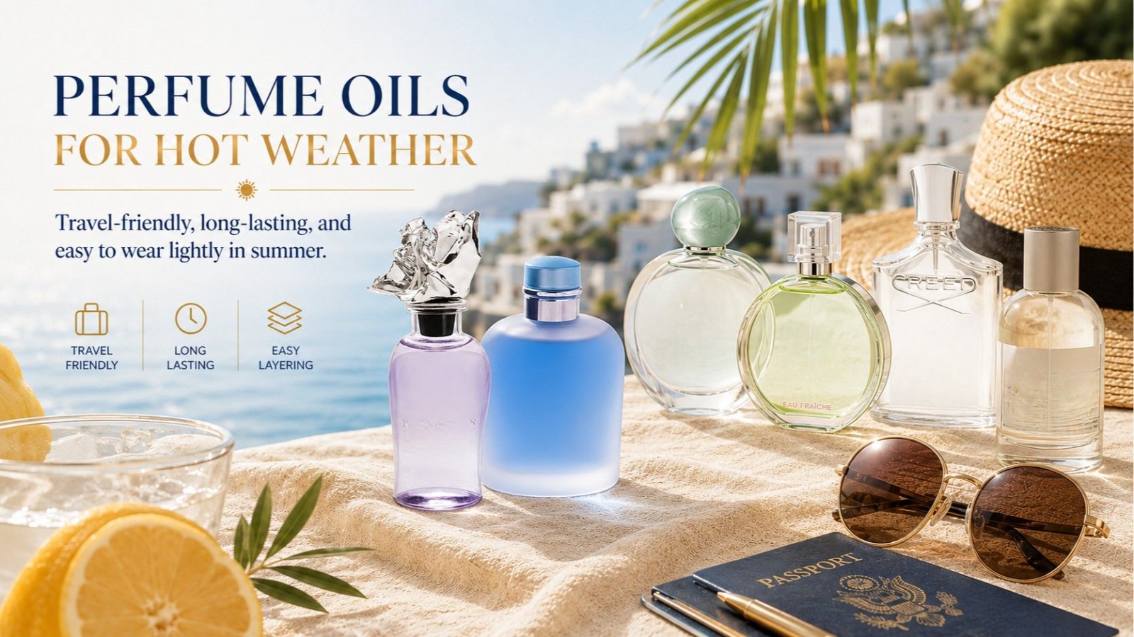 Perfume oils for hot weather travel friendly long lasting summer scents
